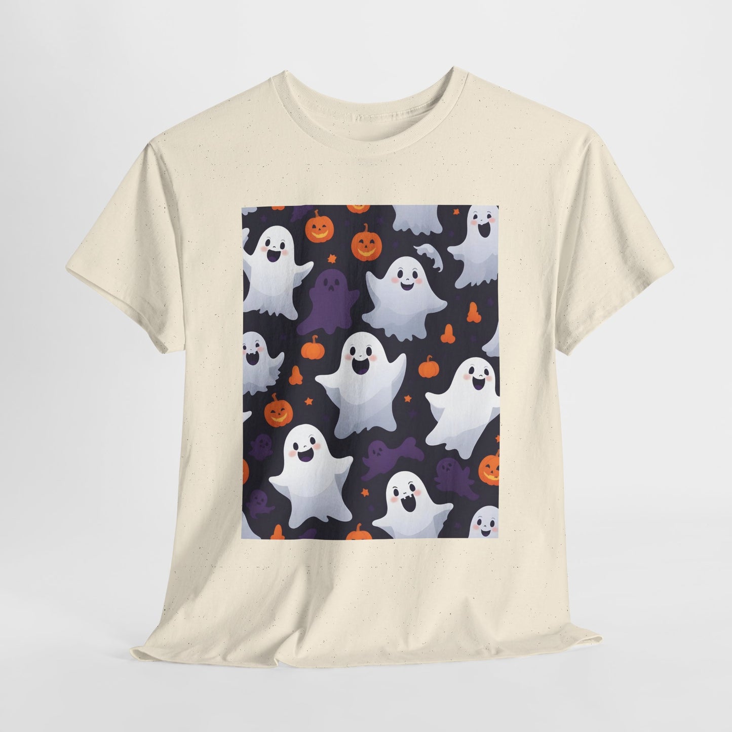 Halloween Ghost & Pumpkins Tee, Scary Halloween Shirt, Spooky Ghost Tee, Pumpkin Graphic Tee, Halloween Costume Shirt, Halloween Party Tee