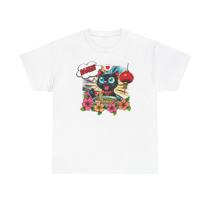 Ramen Liebende Katze T-Shirt / Buntes Design für Katzen- und Nudelfans / Anime / Geschenk / Cat /süsse Katze