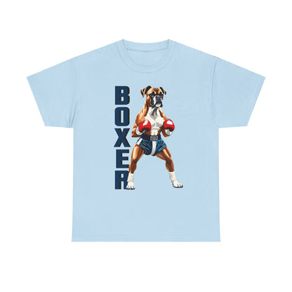 Boxer T-Shirt - Lustiges Cartoon - T-Shirt für Fitness-Enthusiasten und Hundeliebhaber