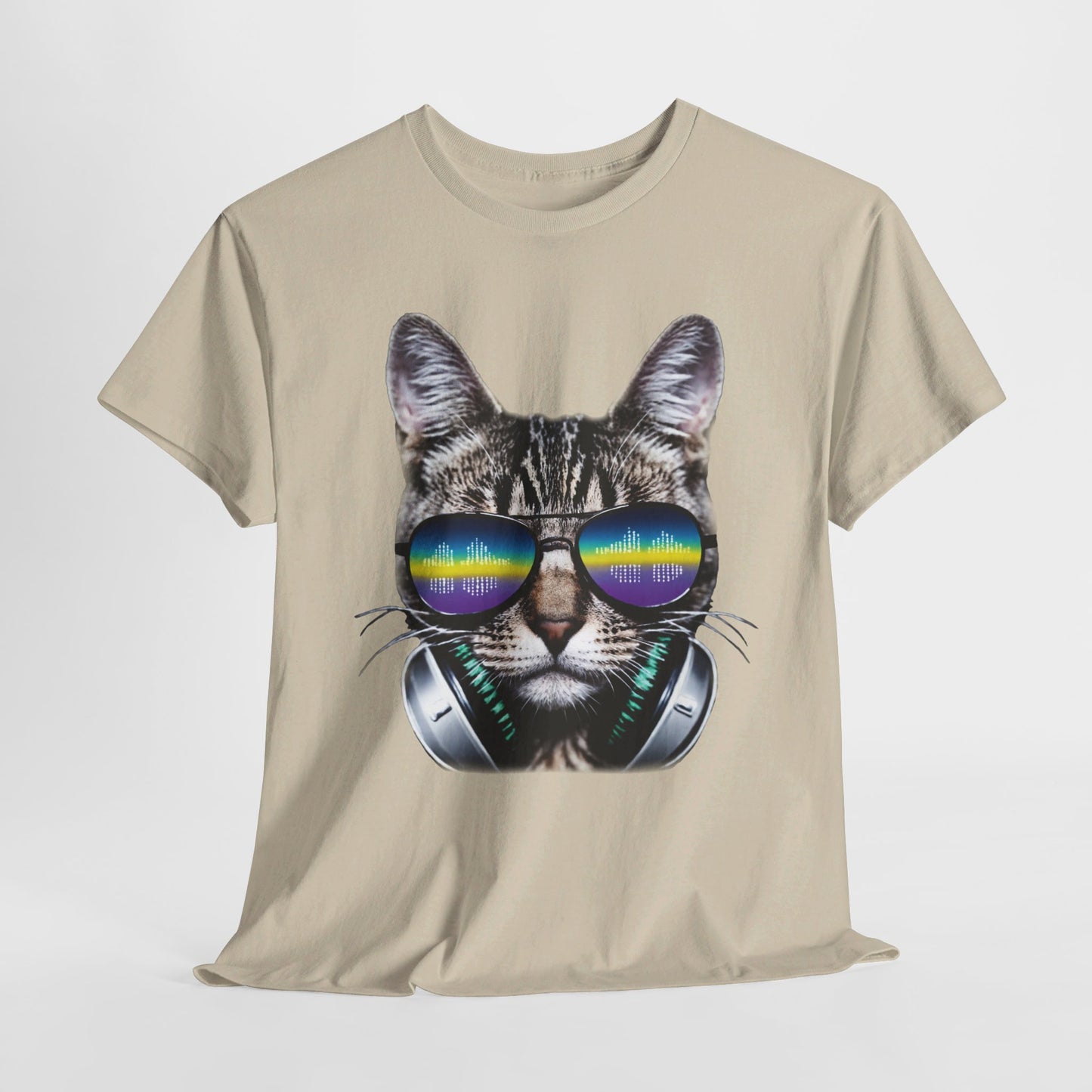 Groovy DJ Cat T-Shirt / Geschenk / Katzenliebhaber /Zocken / gaming / Comic / Katze / Kopfhörer / Musik / Music