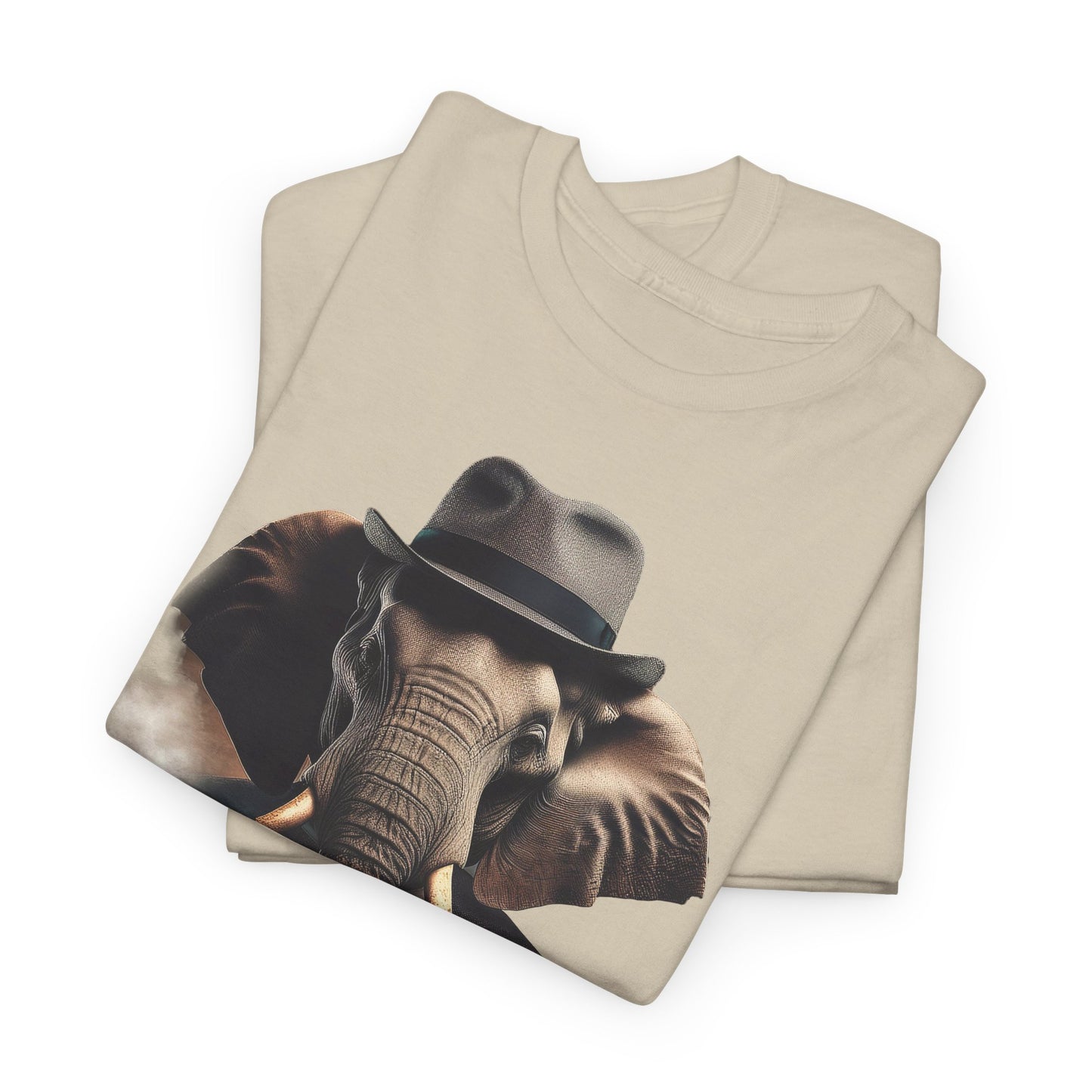 Stilvoller Elefant im Anzug / Vintage Look mit Zigarette auf Sweatshirts / Lustiger Katzensweatshirt / Geschenk /Wildtier/ Afrika