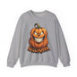 Halloween Crazy Pumpkin Sweatshirt, Funny Fall Jack O Lantern Jumper Top, October Festive Spirit Pullover, Trick or Treat Gift for Him Her,