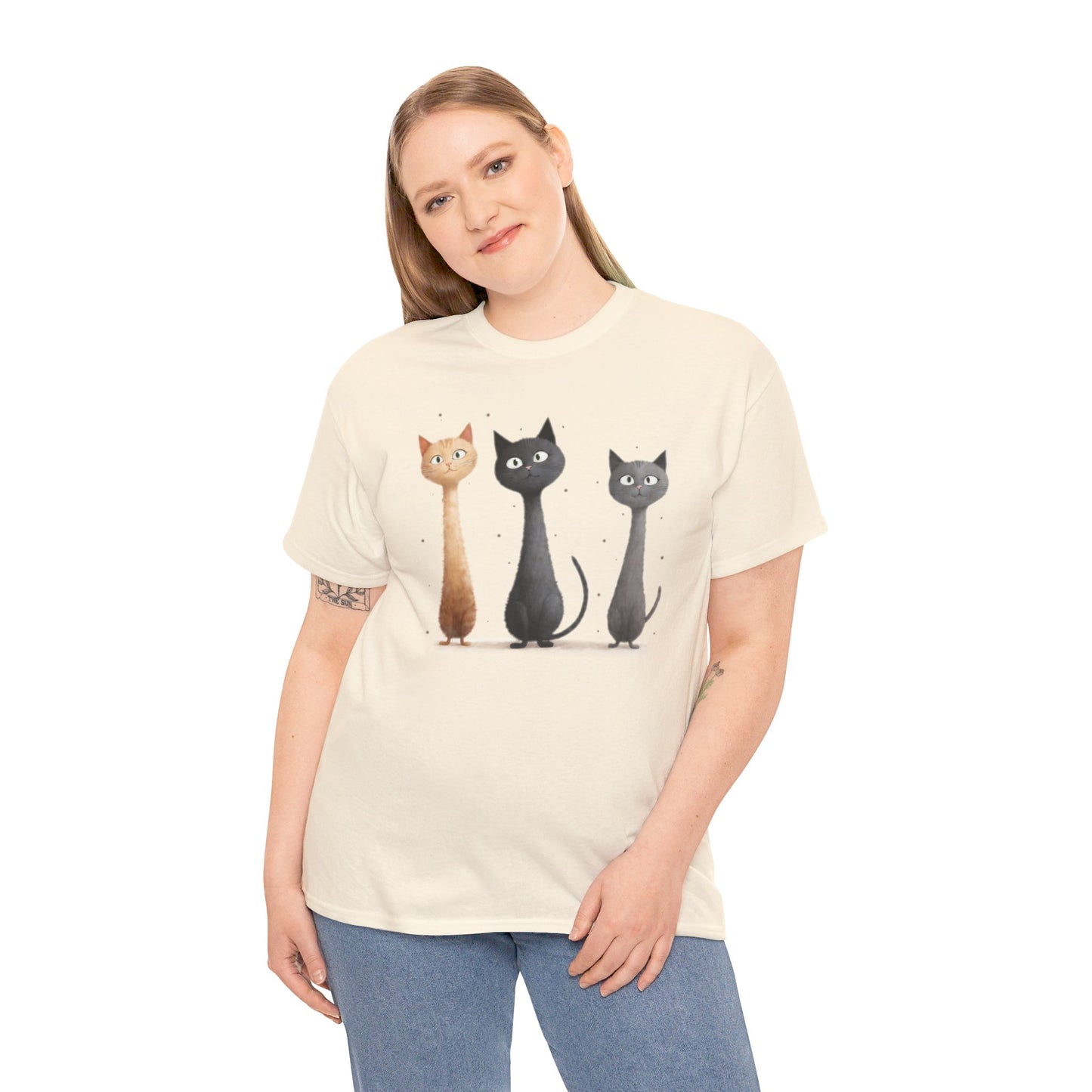 Cat Family T-Shirt, Kitty Tee, Animal Lover Gift, Adorable Cat Shirt, Pet Owner Apparel