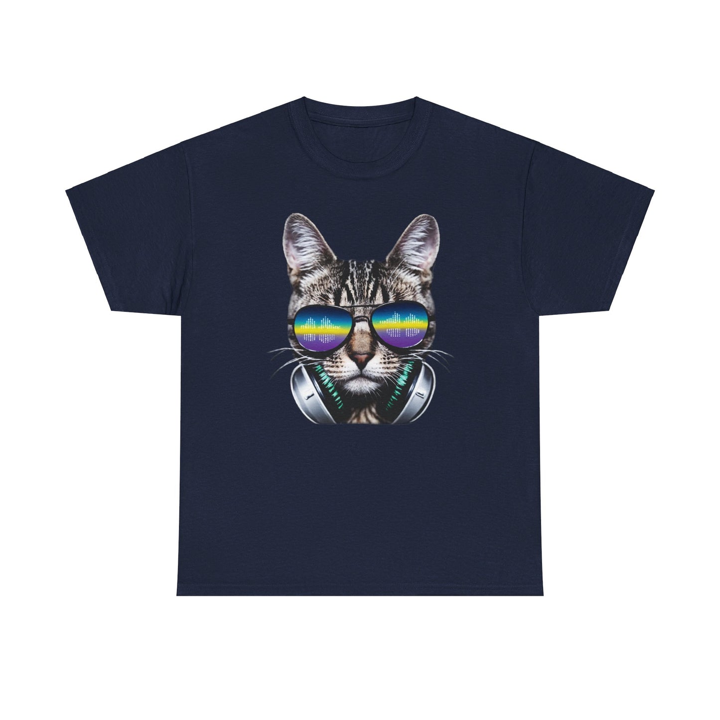 Groovy DJ Cat T-Shirt / Geschenk / Katzenliebhaber /Zocken / gaming / Comic / Katze / Kopfhörer / Musik / Music