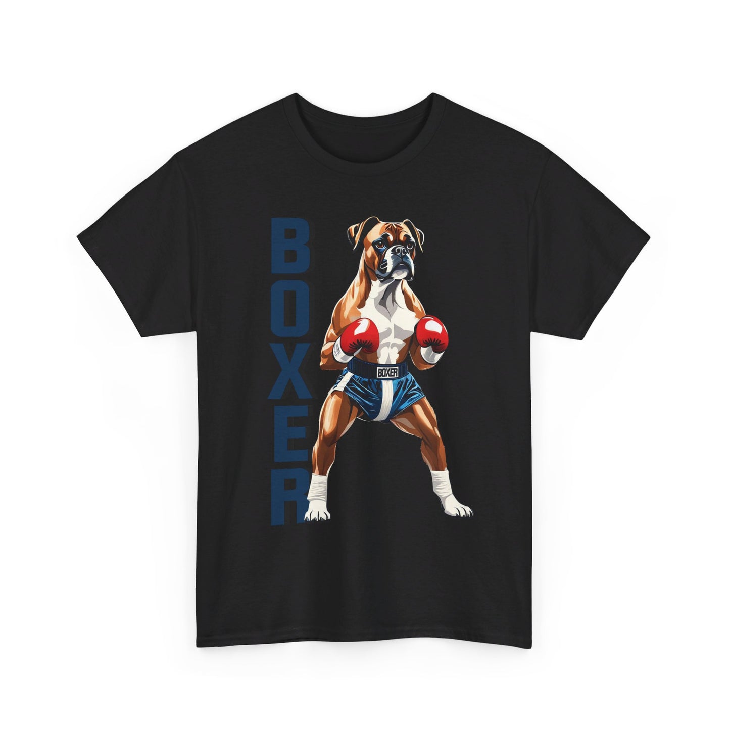 Boxer T-Shirt - Lustiges Cartoon - T-Shirt für Fitness-Enthusiasten und Hundeliebhaber