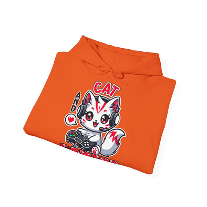 Cat and Gaming Unisex Heavy Blend™ Hooded Sweatshirt