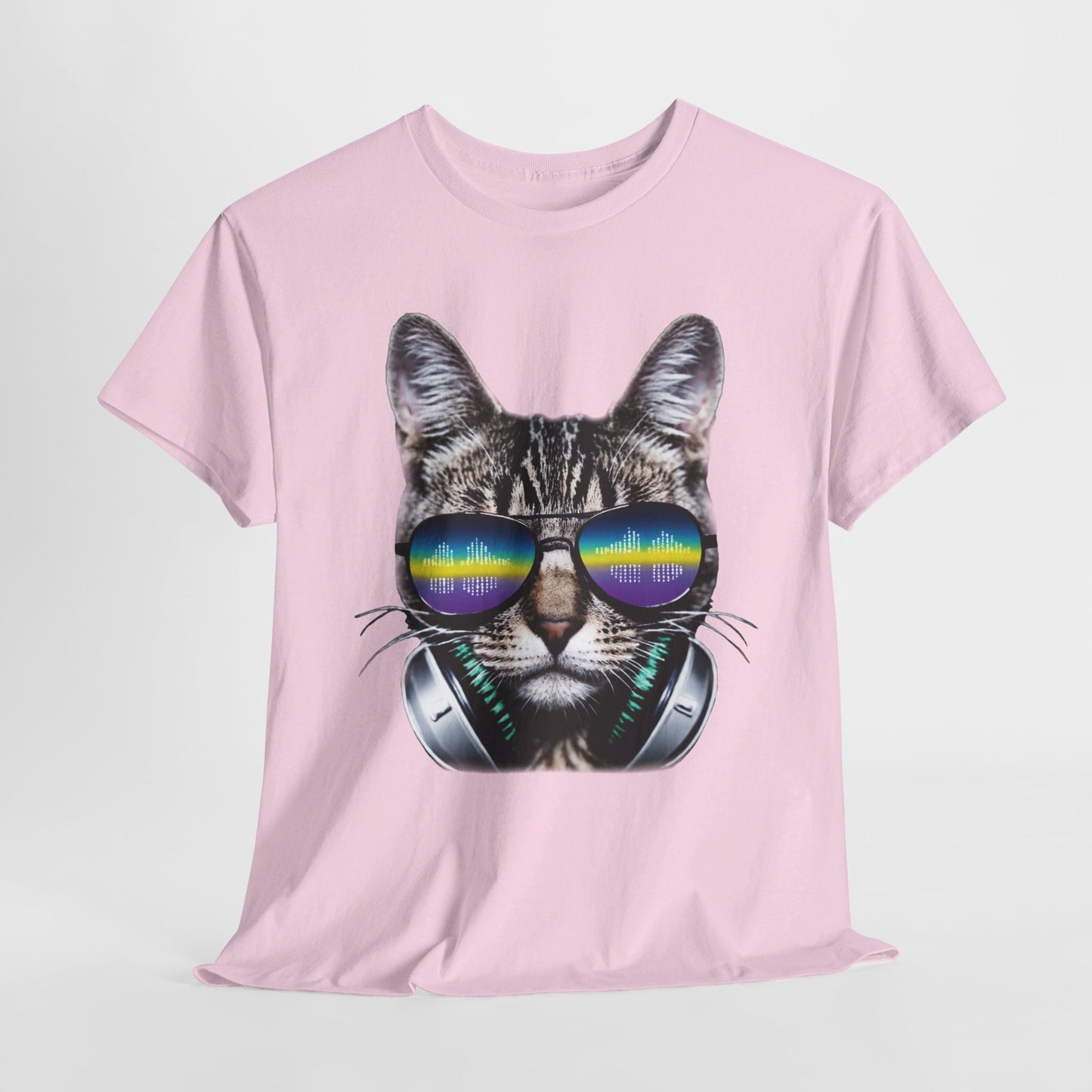 Groovy DJ Cat T-Shirt / Geschenk / Katzenliebhaber /Zocken / gaming / Comic / Katze / Kopfhörer / Musik / Music