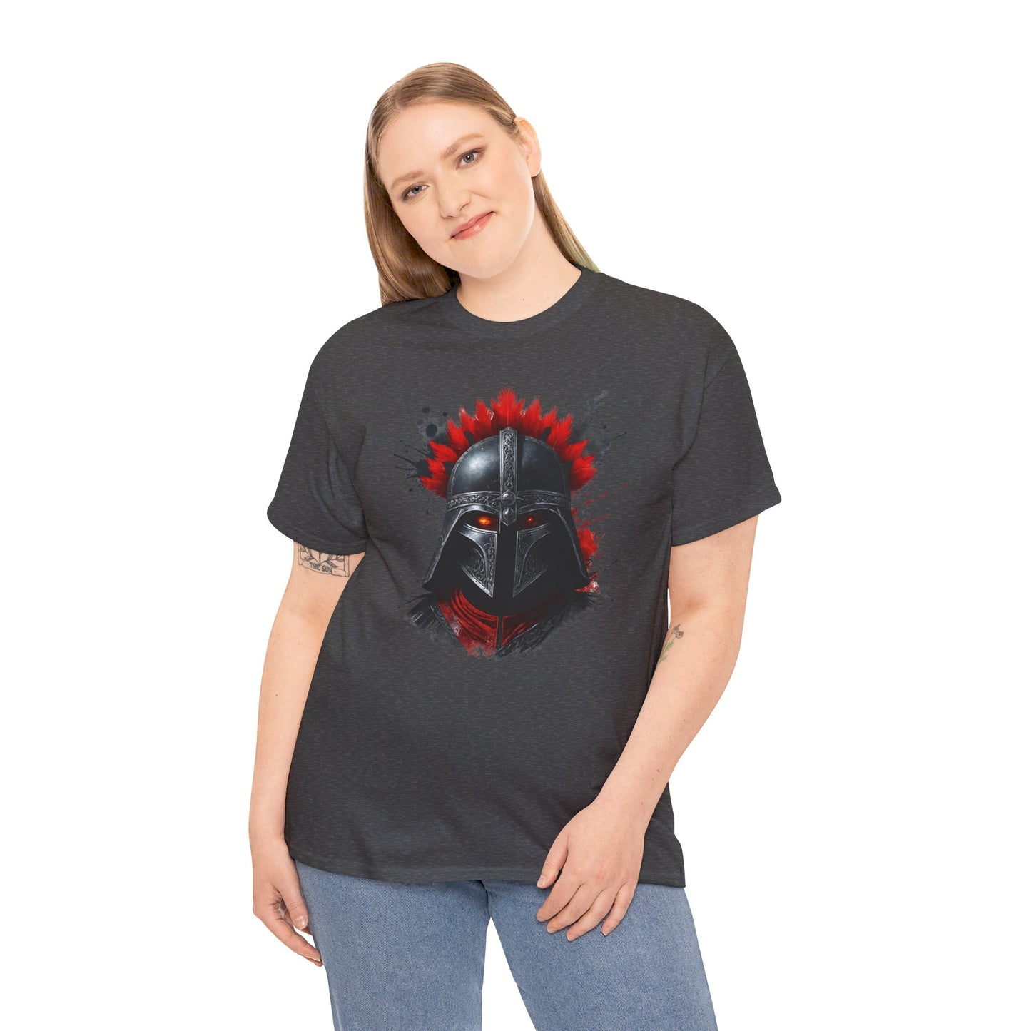 Sparta Warrior Tee, Ancient Warrior T-Shirt, Red Eyes Shirt, Unisex Cotton Tee, Historical Warrior Top