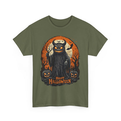 Halloween Pumpkin Dark Monster Tee, Spooky Unisex T-Shirt, Fall Season Shirt, Jack-O-Lantern Costume Top, Autumn Witch Theme Apparel