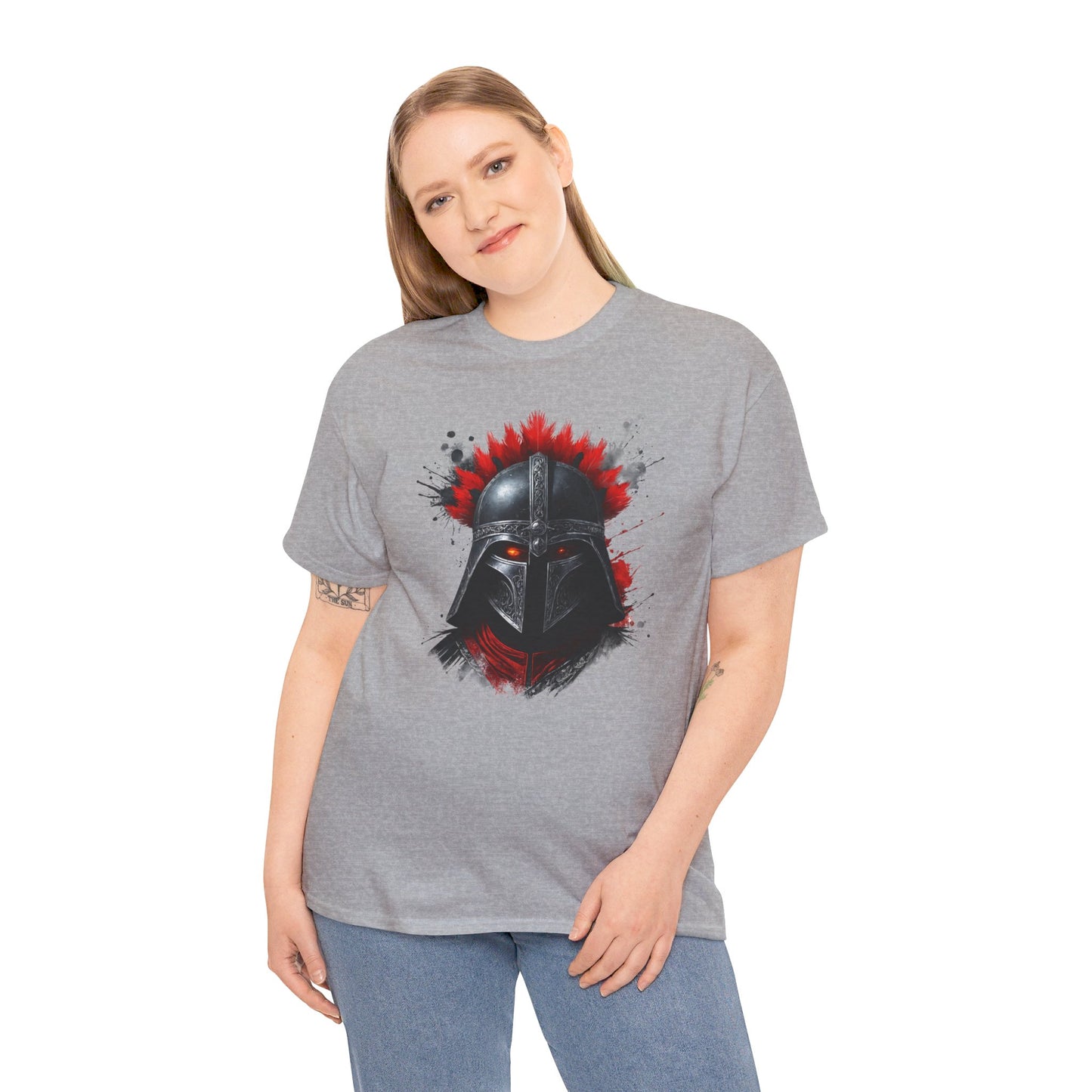 Sparta Warrior Tee, Ancient Warrior T-Shirt, Red Eyes Shirt, Unisex Cotton Tee, Historical Warrior Top