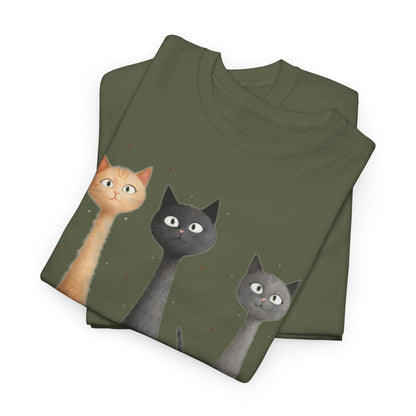 Cat Family T-Shirt, Kitty Tee, Animal Lover Gift, Adorable Cat Shirt, Pet Owner Apparel