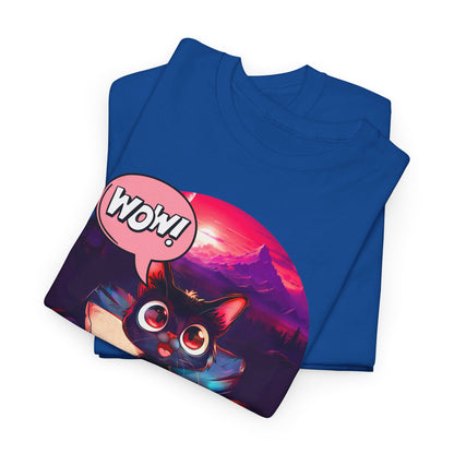 Wow! Gamer Cat" T-Shirt / Geschenk / Katzenliebhaber /Zocken / gaming / Comic / Katze