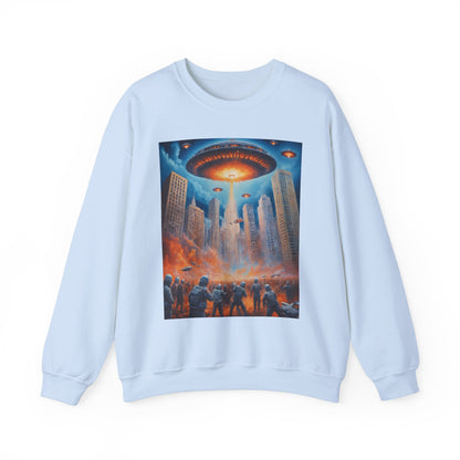 Alien Invasion Sweatshirt, Extraterrestrial UFO Crewneck, Sci-Fi Space Sweatshirt, Galaxy Outer Space Jumper, Alien Abduction Pullover, Area