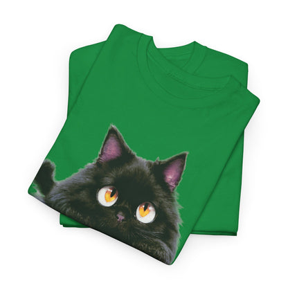 Cat Lover T-Shirt, Kitty Graphic Tee, Kitten Print Shirt, Feline Fan Top, Animal Pet Owner Gift