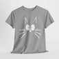 Minimalist Cat Face T-Shirt / Geschenk / Katzenliebhaber /Zocken / gaming / Comic / Katze