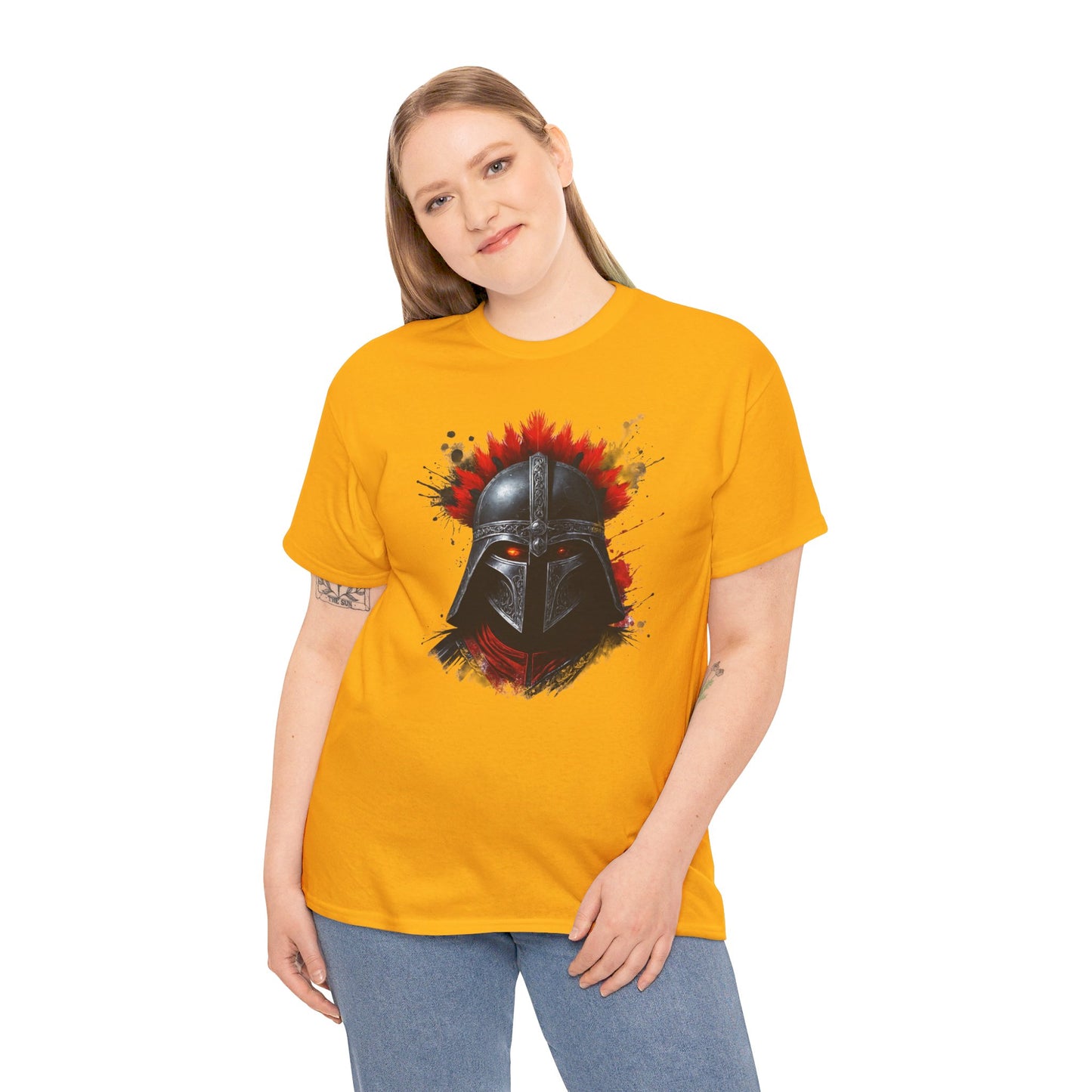 Sparta Warrior Tee, Ancient Warrior T-Shirt, Red Eyes Shirt, Unisex Cotton Tee, Historical Warrior Top