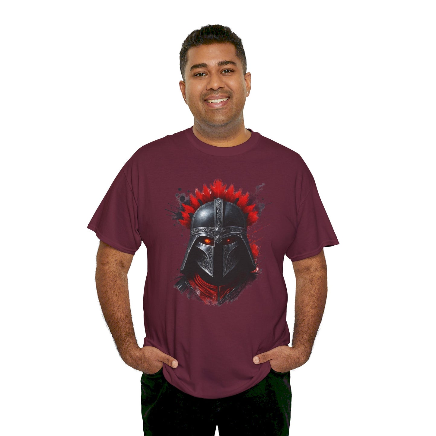 Sparta Warrior Tee, Ancient Warrior T-Shirt, Red Eyes Shirt, Unisex Cotton Tee, Historical Warrior Top