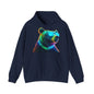 Cooler Bär mit Sonnenbrille Hoodie / Neon Bären Grafik / Wild Design für Tierliebhaber und Streetwear Fans / Lustiges Geschenk