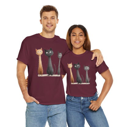 Cat Family T-Shirt, Kitty Tee, Animal Lover Gift, Adorable Cat Shirt, Pet Owner Apparel