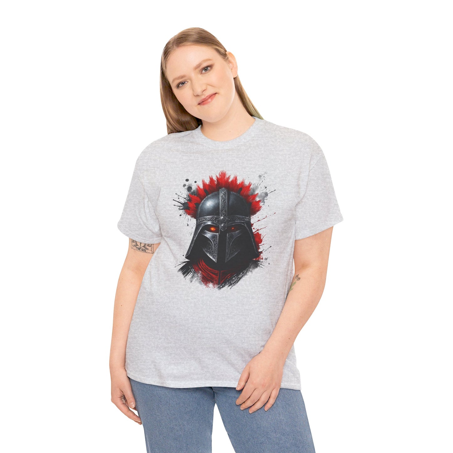 Sparta Warrior Tee, Ancient Warrior T-Shirt, Red Eyes Shirt, Unisex Cotton Tee, Historical Warrior Top