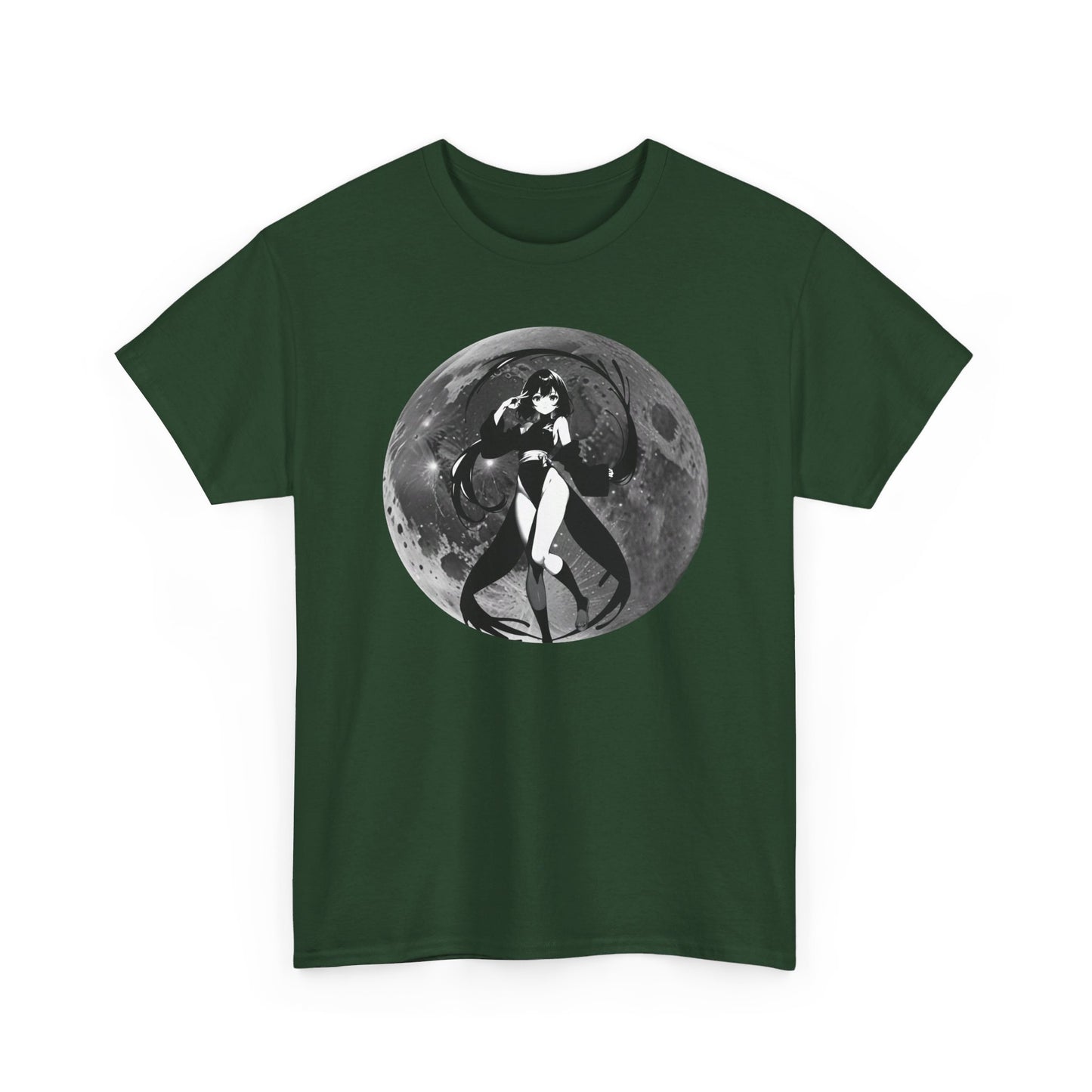 Mystic Moon Anime Girl T-Shirt / Perfekt für Anime- und Fantasy-Fans /Geschenk