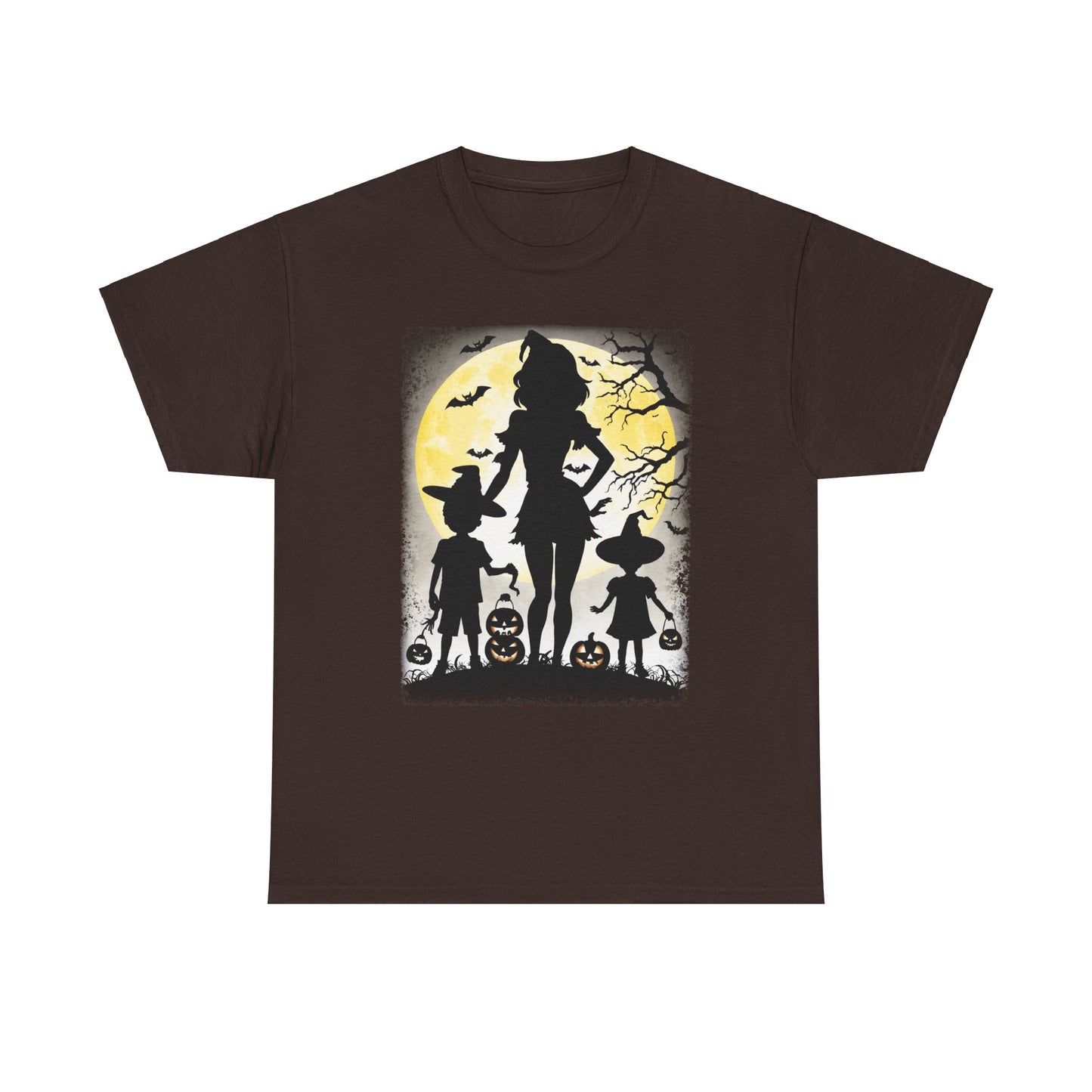 Halloween Walk Mom & Kids Pumpkin, Spooky Unisex T-Shirt, Fall Season Shirt, Jack-O-Lantern Costume Top, Autumn Witch Theme Apparel