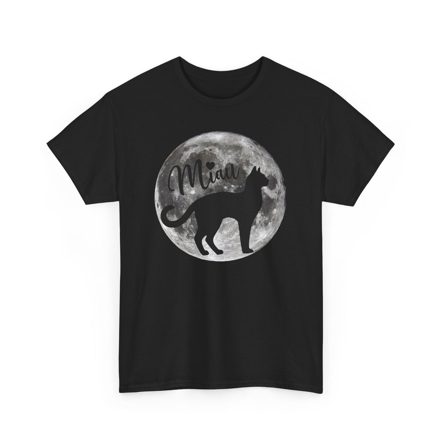 Miau Moon T-Shirt - Katzenliebhaber - Geschenk