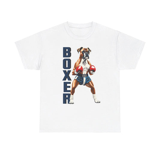 Boxer T-Shirt - Lustiges Cartoon - T-Shirt für Fitness-Enthusiasten und Hundeliebhaber