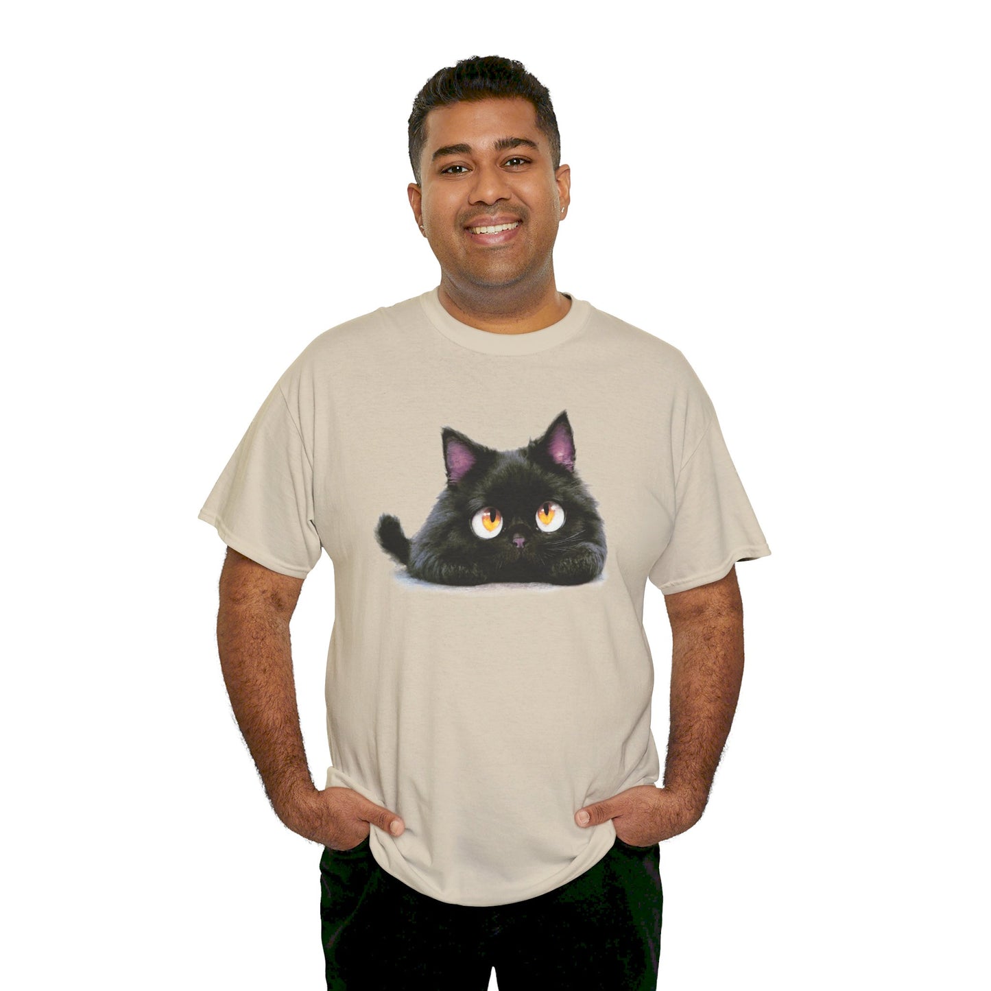 Cat Lover T-Shirt, Kitty Graphic Tee, Kitten Print Shirt, Feline Fan Top, Animal Pet Owner Gift