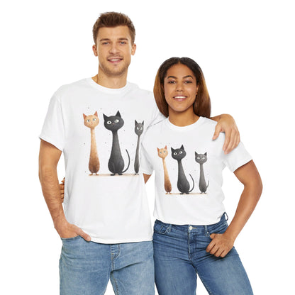 Cat Family T-Shirt, Kitty Tee, Animal Lover Gift, Adorable Cat Shirt, Pet Owner Apparel