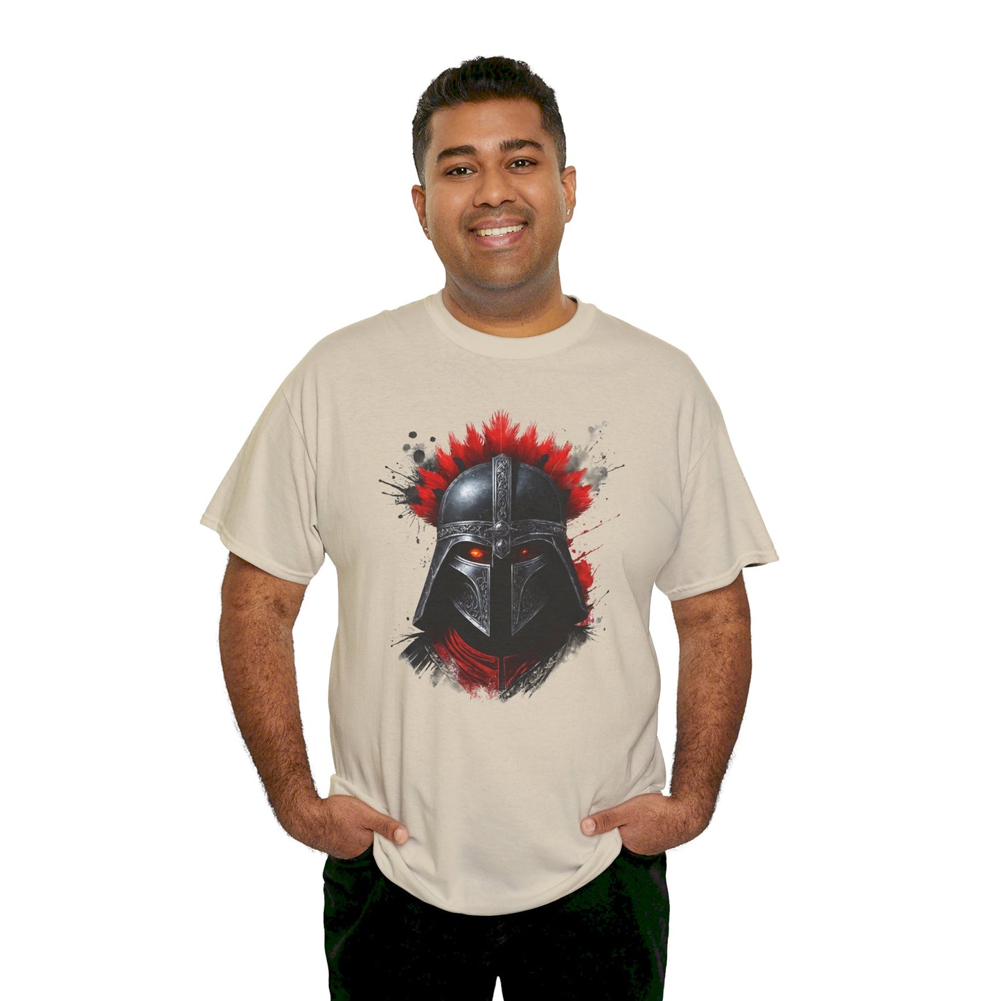 Sparta Warrior Tee, Ancient Warrior T-Shirt, Red Eyes Shirt, Unisex Cotton Tee, Historical Warrior Top