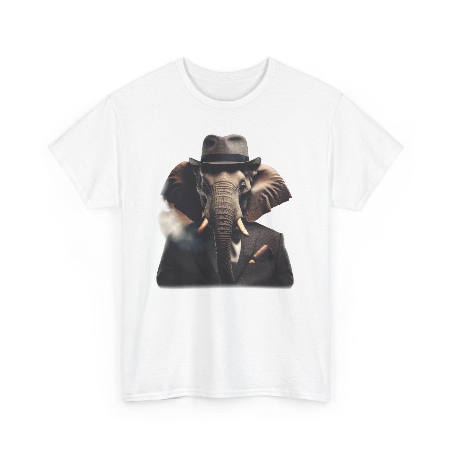 Stilvoller Elefant im Anzug / Vintage Look mit Zigarette auf Sweatshirts / Lustiger Katzensweatshirt / Geschenk /Wildtier/ Afrika