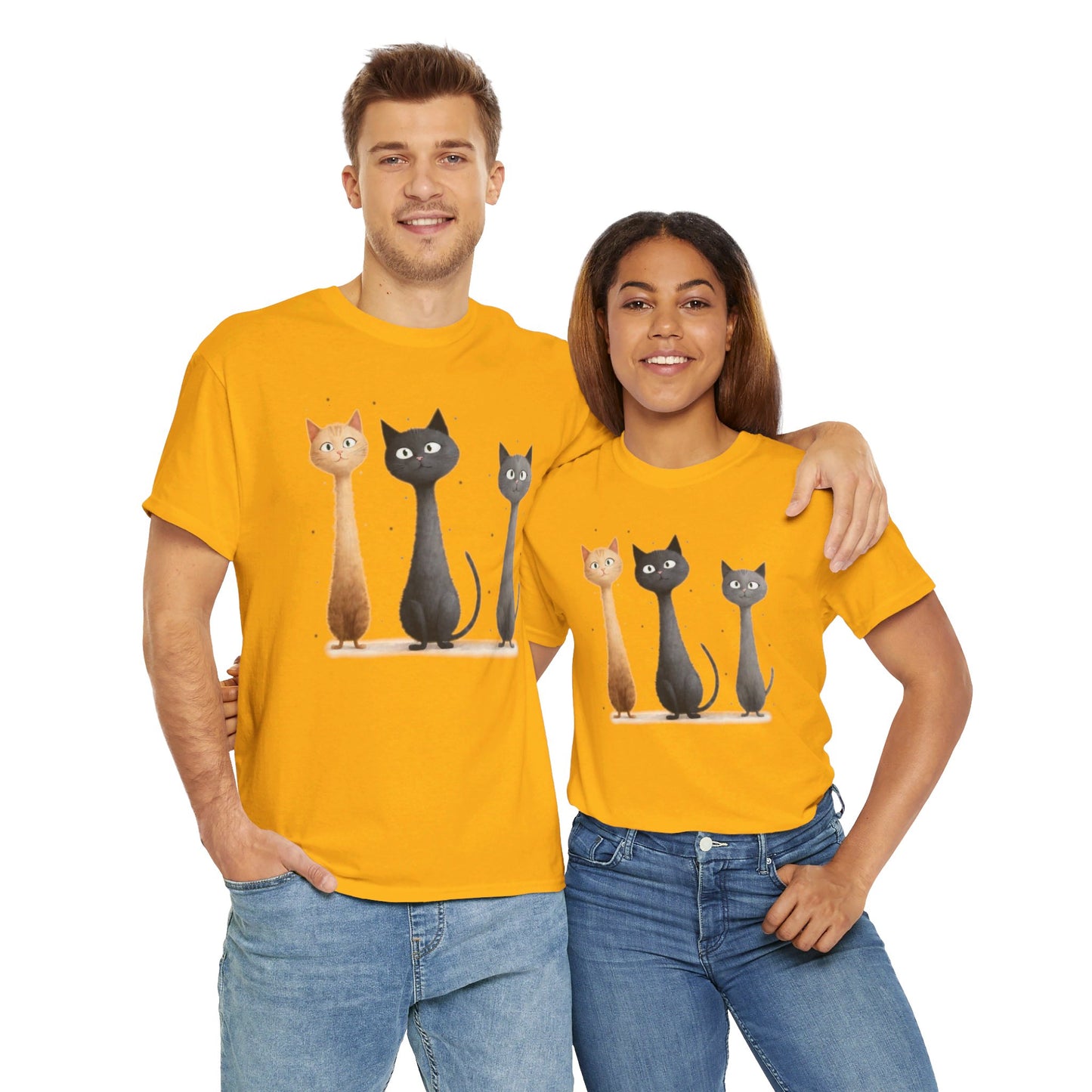 Cat Family T-Shirt, Kitty Tee, Animal Lover Gift, Adorable Cat Shirt, Pet Owner Apparel