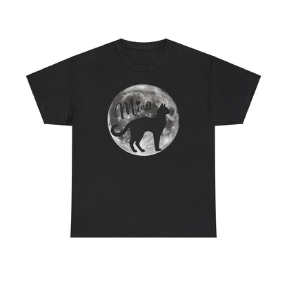 Miau Moon T-Shirt - Katzenliebhaber - Geschenk