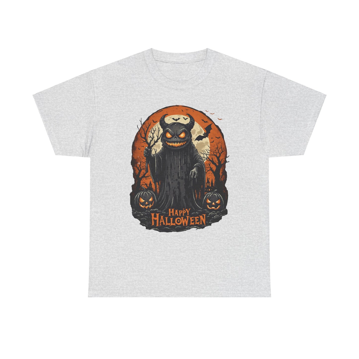 Halloween Pumpkin Dark Monster Tee, Spooky Unisex T-Shirt, Fall Season Shirt, Jack-O-Lantern Costume Top, Autumn Witch Theme Apparel