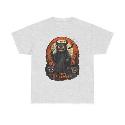 Halloween Pumpkin Dark Monster Tee, Spooky Unisex T-Shirt, Fall Season Shirt, Jack-O-Lantern Costume Top, Autumn Witch Theme Apparel