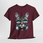 Groovy DJ Cat T-Shirt / Geschenk / Katzenliebhaber /Zocken / gaming / Comic / Katze / Kopfhörer / Musik / Music