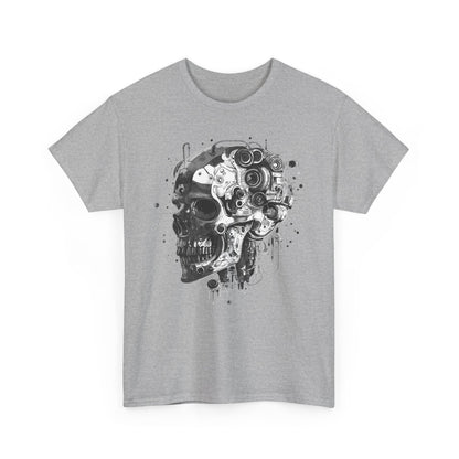 Cyborg Skull Head Halloween T-Shirt, Tee Shirt, Halloween Costume, Skeleton Graphic Tee, Spooky Shirt