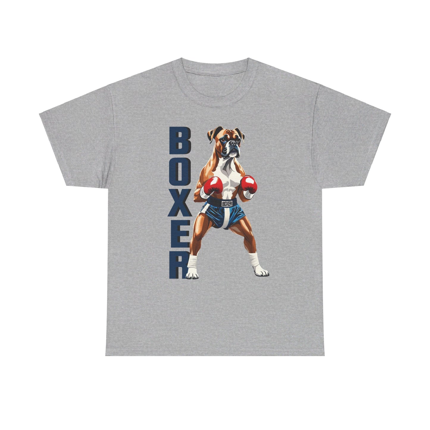 Boxer T-Shirt - Lustiges Cartoon - T-Shirt für Fitness-Enthusiasten und Hundeliebhaber