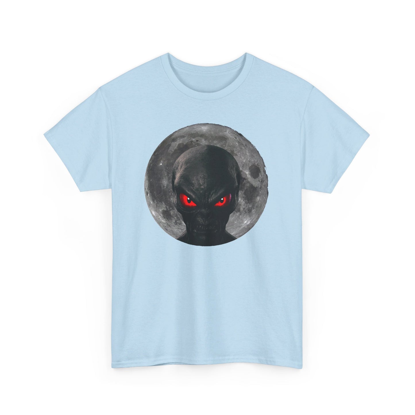 Moonlight Monster Alien T-Shirt  / Gruselige Kreatur mit Leuchtenden Augen, Ideal für Halloween und Horrorfans