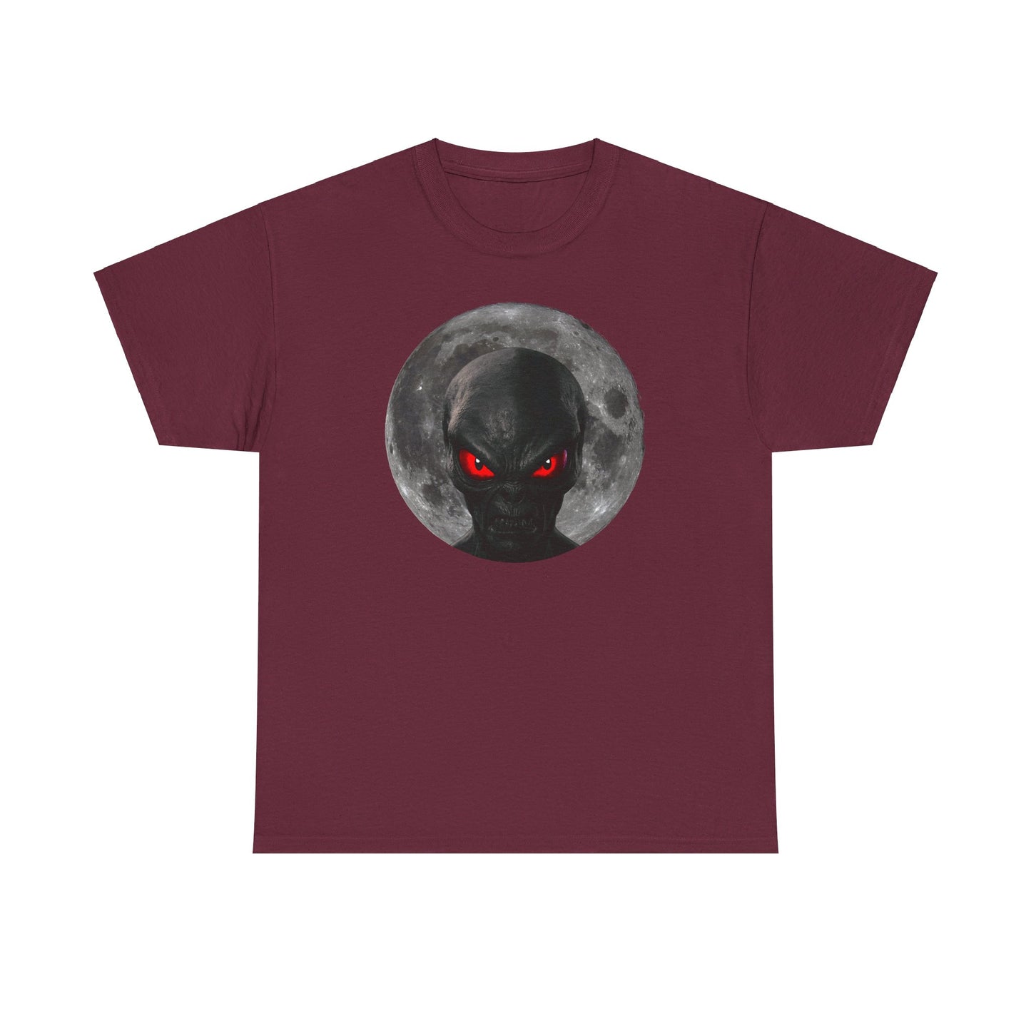 Moonlight Monster Alien T-Shirt  / Gruselige Kreatur mit Leuchtenden Augen, Ideal für Halloween und Horrorfans