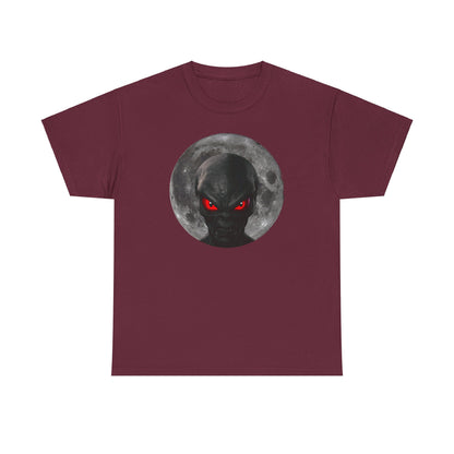 Moonlight Monster Alien T-Shirt  / Gruselige Kreatur mit Leuchtenden Augen, Ideal für Halloween und Horrorfans