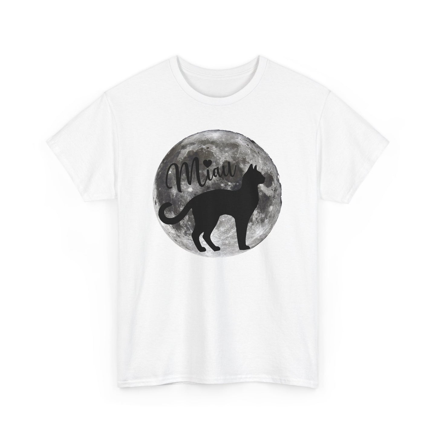 Miau Moon T-Shirt - Katzenliebhaber - Geschenk