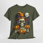 Copy of Halloween Skeleton Pumkin Scarry Tee Unisex Cotton Shirt, Halloween Party, Trick or Treat, Funny Halloween Gift, Spooky Witch