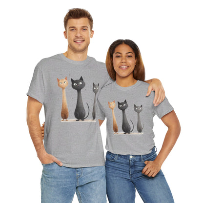 Cat Family T-Shirt, Kitty Tee, Animal Lover Gift, Adorable Cat Shirt, Pet Owner Apparel