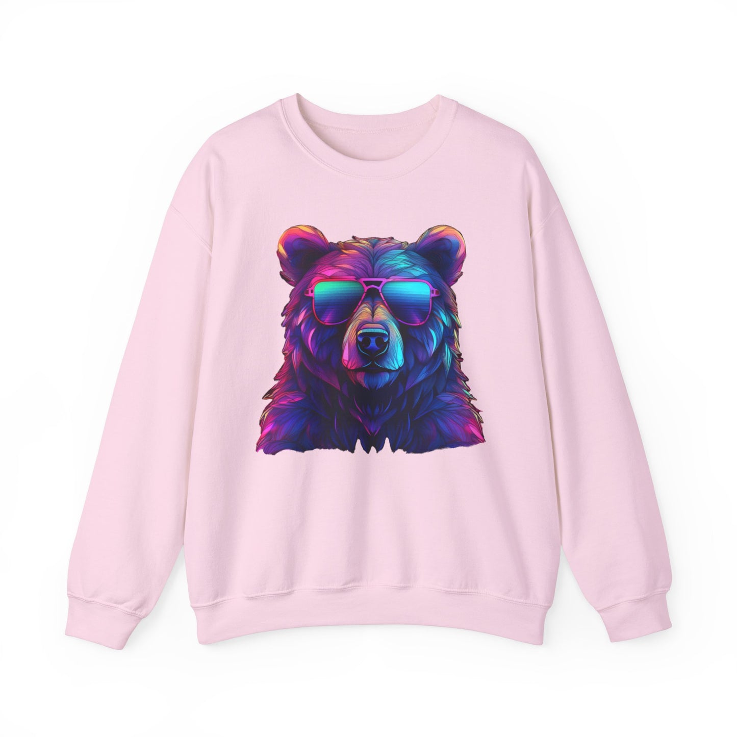 Cooler Bär mit Sonnenbrille T-Shirt / Neon Bären Grafik / Design für Tierliebhaber und Streetwear Fans / Geschenk / Wild / Lustig