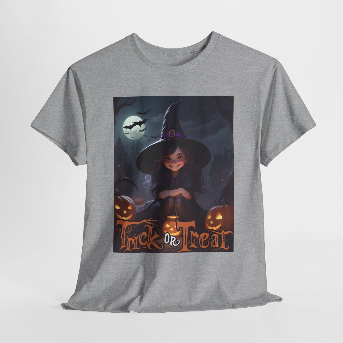 Halloween Cute Smiling Witch Unisex Tee, Halloween Costume Shirt, Witch Halloween Party, Trick or Treat Tee, Spooky Halloween Shirt, Kids