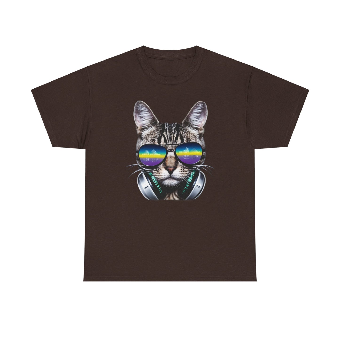 Groovy DJ Cat T-Shirt / Geschenk / Katzenliebhaber /Zocken / gaming / Comic / Katze / Kopfhörer / Musik / Music