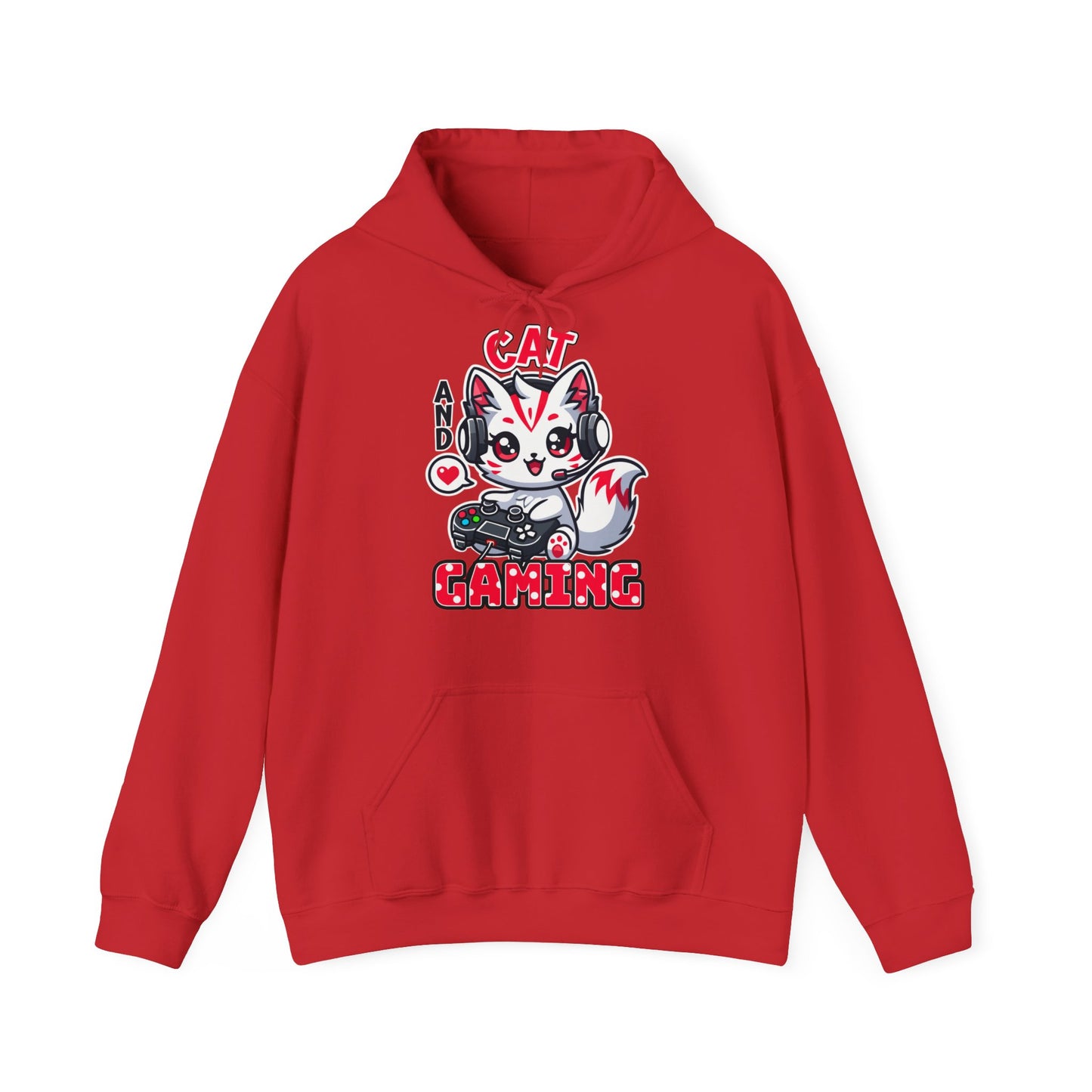 Cat and Gaming Unisex Heavy Blend™ Hooded Sweatshirt