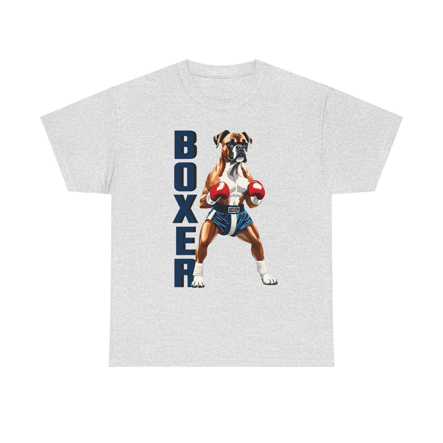 Boxer T-Shirt - Lustiges Cartoon - T-Shirt für Fitness-Enthusiasten und Hundeliebhaber